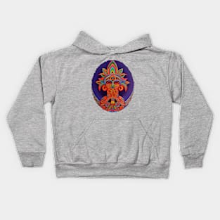 New World Gods (21) - Mesoamerican Inspired Psychedelic Art Kids Hoodie